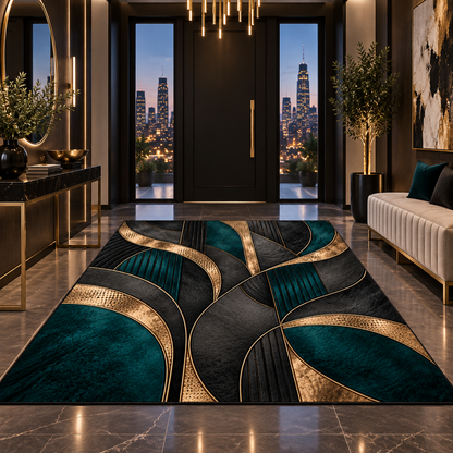 The Meridian Noir Area Rug